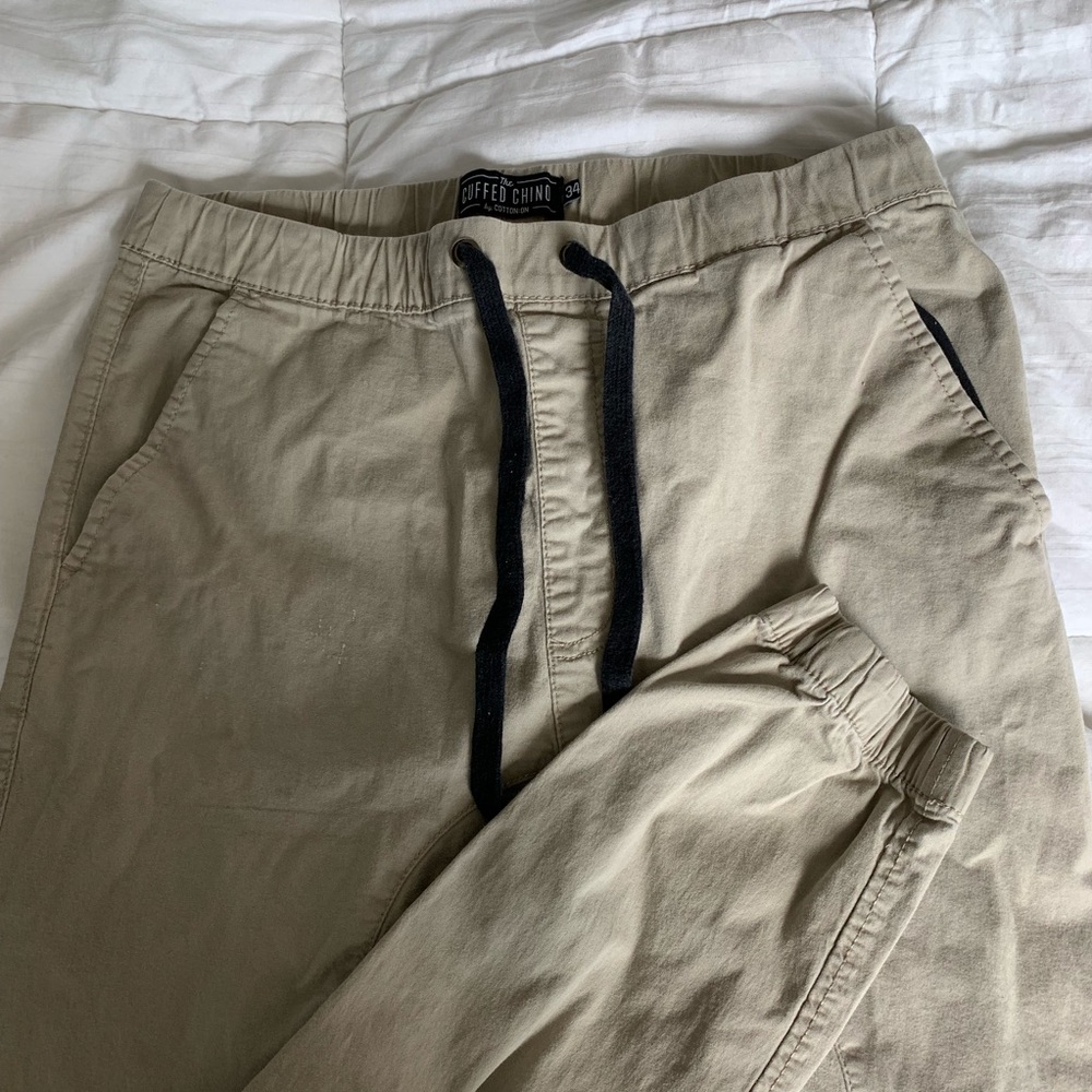 Comfy cuffed chinos